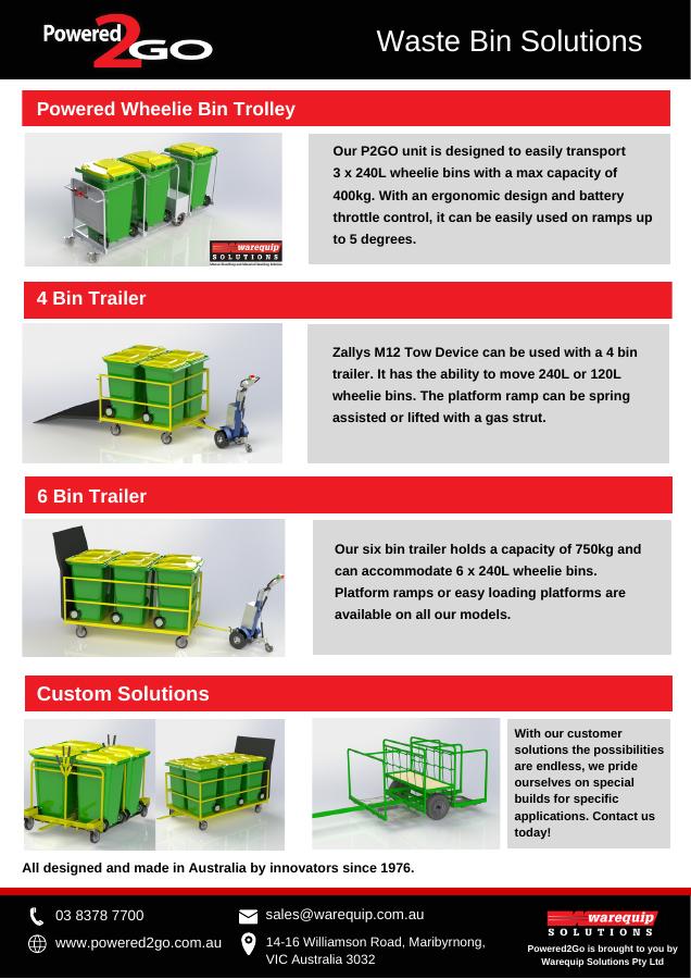 Waste Bin & Tow Solutions brochure cover